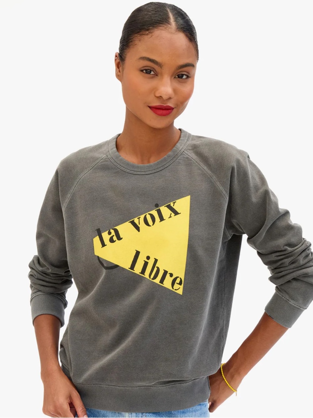 Clare V x ACLU Graphic Sweatshirt
